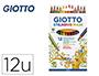 LAPIS DE COR GIOTTO MEGATRI CAIXA DE 12 CORES MINA