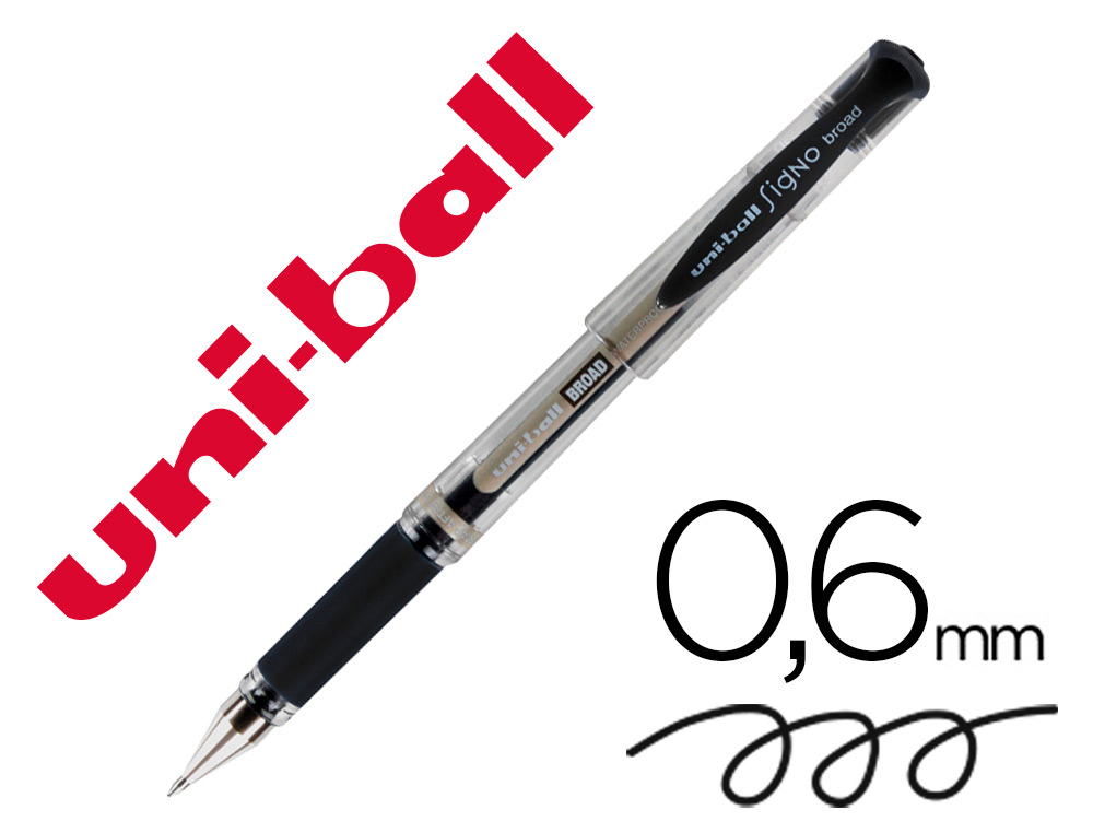 TABLETYPC SL.  BOLIGRAFO UNI-BALL UM-153 SIGNO BROAD NEGRO 1 MM