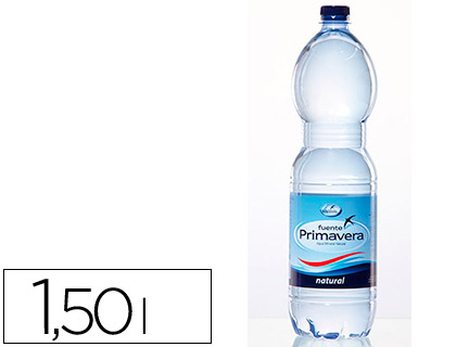 Botella de agua mineral de cristal 50cl