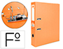 ARCHIVADOR DE PALANCA LIDERPAPEL FOLIO DOCUMENTA FORRADO PVC CON RADO LOMO 75MM NARANJA CON COMPRESOR