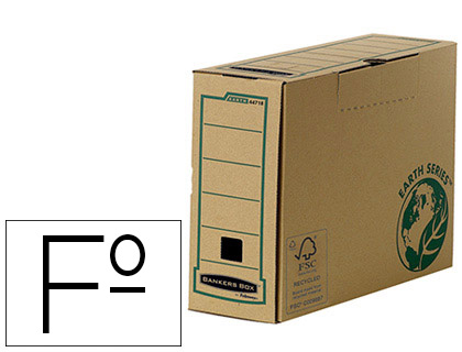 CAJON FELLOWES CARTON RECICLADO PARA ALMACENAMIENTO DE ARCHIVADORES  CAPACIDAD 6 CAJAS DE ARCHIVO 80 MM