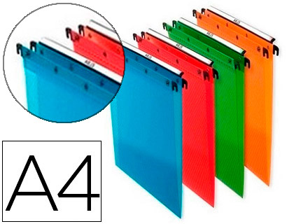 Korypapel | CARPETA COLGANTE DIN A4 POLIPROPILENO 10 UNIDADES COLORES