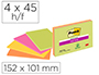 BLOCO DE NOTAS ADESIVAS POST-IT  SUPER STICKY 149X