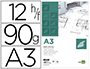 BLOCO DE PAPEL VEGETAL LIDERPAPEL DIN A3 297X420MM