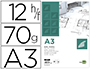 BLOCO DE PAPEL VEGETAL LIDERPAPEL DIN A3 297X420MM