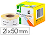 ETIQUETA ADHESIVA Q-CONNECT KF18541 COMPATIBLE DYMO 99017 TAMAO 50X12 MM CAJA CON 220 ETIQUETAS