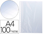 BOLSA CATALOGO Q-CONNECT DIN A4 100 MICRONS CRISTA