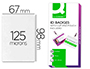 BOLSA DE PLASTIFICAR Q-CONNECT 67X98 MM 125 MICRON