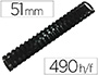 ESPIRAL Q-CONNECT REDONDA 51 MM PLASTICO PRETO CAP