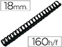 ESPIRAL Q-CONNECT REDONDA 18 MM PLASTICO PRETO CAP
