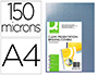 TAPA DE ENCUADERNACION Q-CONNECT PVC DIN A4 INCOLORA 150 MC PAQUETE DE 100 UNIDADES