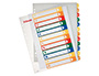 SEPARADOR NUMRIC PROJECTE ESSELTE PLASTIC 1-12 JOC DE 12 SEPARADORS IMPRIMIBLE DIN A4+ MULTITALADRE