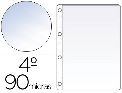 Funda cuatro taladros saro cuarto 90 mc cristal caja de 100 unidades