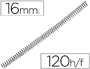 ESPIRAL Q-CONNECT METALICA 56 4:1 16MM 1,2MM CAIXA