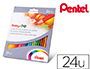 LAPIS DE COR PENTEL CAIXA COM 24 UNIDADES