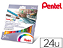 LAPIS DE COR PENTEL AGUARELAVEIS CAIXA COM 24 UNID