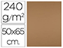 CARTOLINA LIDERPAPEL 50X65 CM 240 GR CASTANHO CLAR