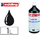 TINTA MARCADOR EDDING T-1000 PRETO FRASCO DE 1 LIT