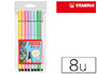 MARCADOR STABILO AGUARELAVEL PEN 68 ESTOJO DE 8 CO