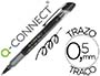 ROTULADOR Q-CONNECT ROLLER BALL NEGRO 0,5 MM