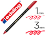 MARCADOR EDDING PONTA FIBRA 1200 VERMELHO METALIZA