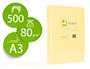 PAPEL DE COR Q-CONNECT DIN A3 80 GR CHAMPAGNE EMBA