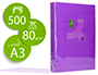 PAPEL DE COR Q-CONNECT DIN A3 80 GR LILAS EMBALAGE