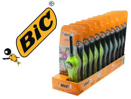 Oficinayempresa.com  ENCENDEDOR BIC MEGALIGHTER MULTIUSOS CON GANCHO  RETRACTIL