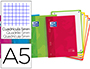 BLOC ESPIRAL OXFORD TAPA EXTRADURA OPTIK PAPER MICROPERFORADO DIN A5 120 H 50% HOJAS GRATIS CUADROS 5 MM
