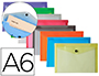 BOLSA PORTA DOCUMENTOS LIDERPAPEL COM MOLA DIN A6 