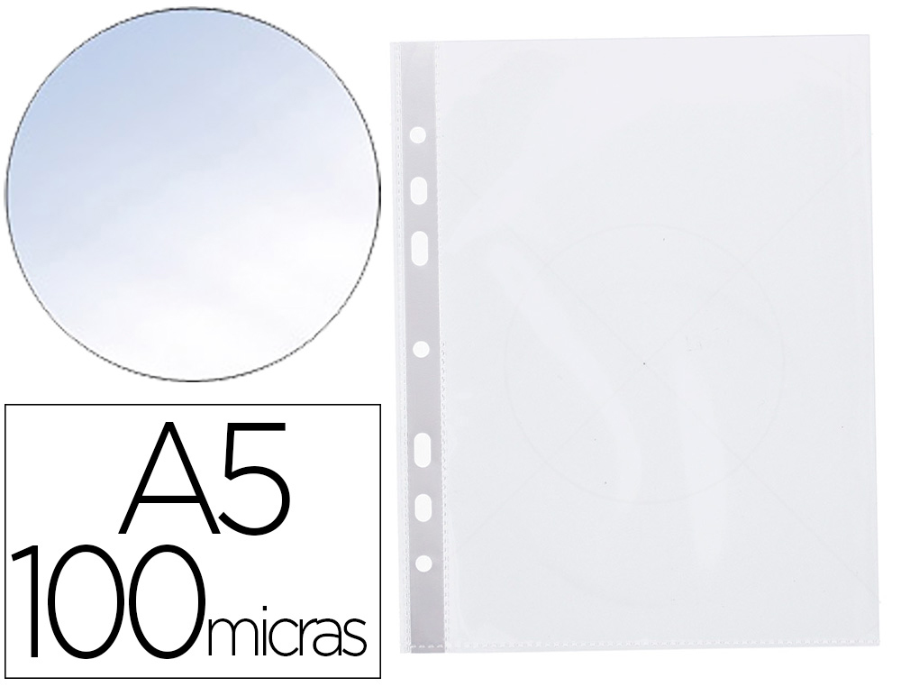 Lápiz López  FUNDA A4 10 UN PARA ARCHIVADOR LOMO BLANCO