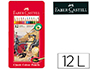 LAPIS DE COR FABER CASTELL CAIXA  METALICA DE 12 C