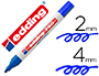 MARCADOR EDDING PONTA DE FIBRA 750 AZUL PONTA REDO