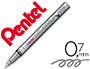 MARCADOR PENTEL PERMANENTE MFP10-Z PRATEADO PARA P