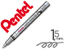MARCADOR PENTEL PERMANENTE MSP10-Z PRATEADO PARA P