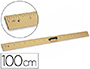 REGLA PARA ENCERADO FAIBO PLASTICO IMITACION MADERA 100 CM