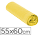 SACO DE LIXO DOMESTICO AMARELO COM AUTO FECHO  55 