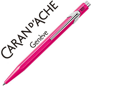 Boligrafo caran d'ache 849 fluo rosa punta media