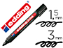 ROTULADOR EDDING MARCADOR PERMANENTE 300 NEGRO PUNTA REDONDA 1,5-3 MM RECARGABLE