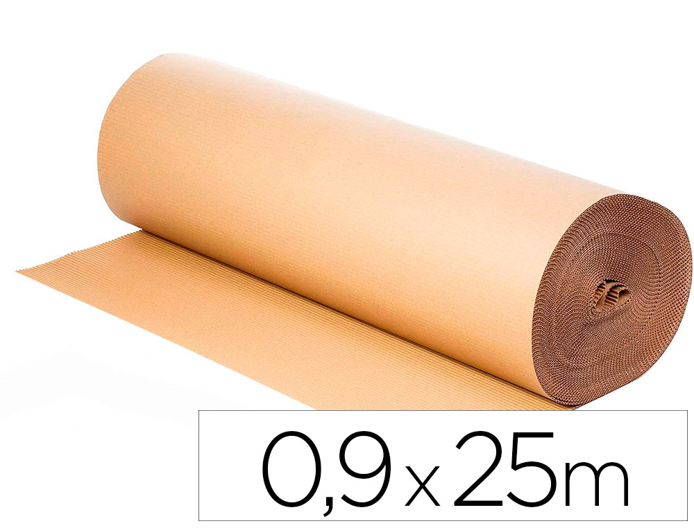 OFICALL  CARTON ONDULADO Q-CONNECT 0,90X25 M 250 G/M2 KRAFT