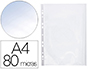 BOLSA CATALOGO Q-CONNECT DIN A4 80 MICRONS CRISTAL