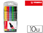 MARCADOR STABILO AGUARELAVEL PEN 68 ESTOJO DE 10 C