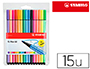 MARCADOR STABILO AGUARELAVEL PEN 68 ESTOJO DE 10 C