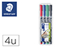 MARCADOR STAEDTLER LUMOCOLOR RETROPROJECAO 318-5 P
