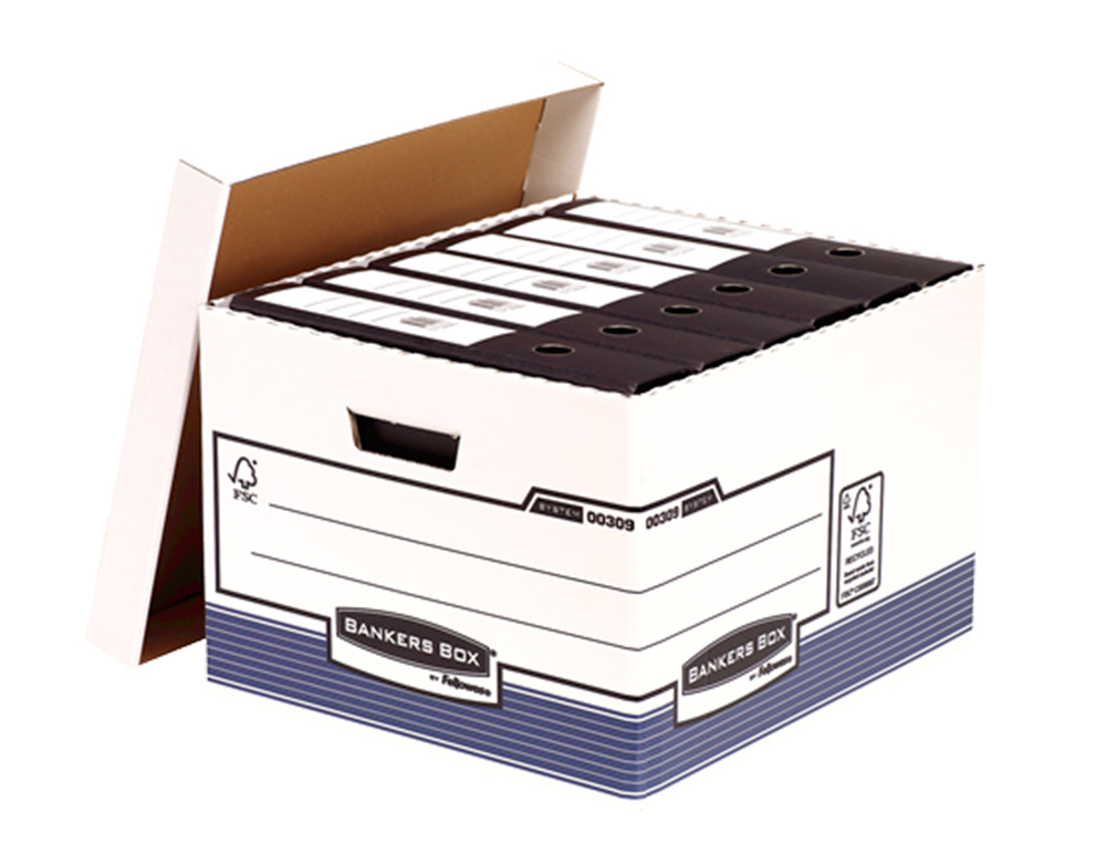 Caja Archivo Definitivo Plastico Liderpapel Marron 360x260x100 Mm