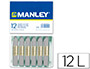 LAPIS DE CERA MANLEY UNICOLOR CINZA N? 72 CAIXA DE