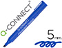 MARCADOR Q-CONNECT PERMANENTE AZUL PONTA BISELADA 