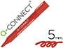 MARCADOR Q-CONNECT PERMANENTE VERMELHO PONTA BISEL