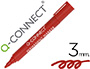 MARCADOR Q-CONNECT PERMANENTE VERMELHO PONTA REDON