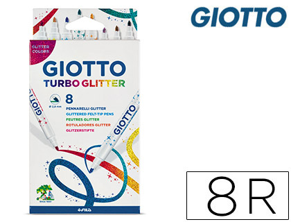 www.donclip.es  ROTULADOR GIOTTO TURBO GLITTER PURPURINA CAJA DE